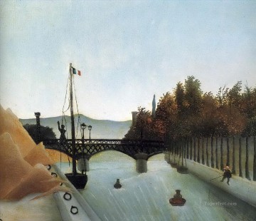 パッシーの歩道橋 1895年 アンリ・ルソー ポスト印象派 素朴原始主義 Oil Paintings